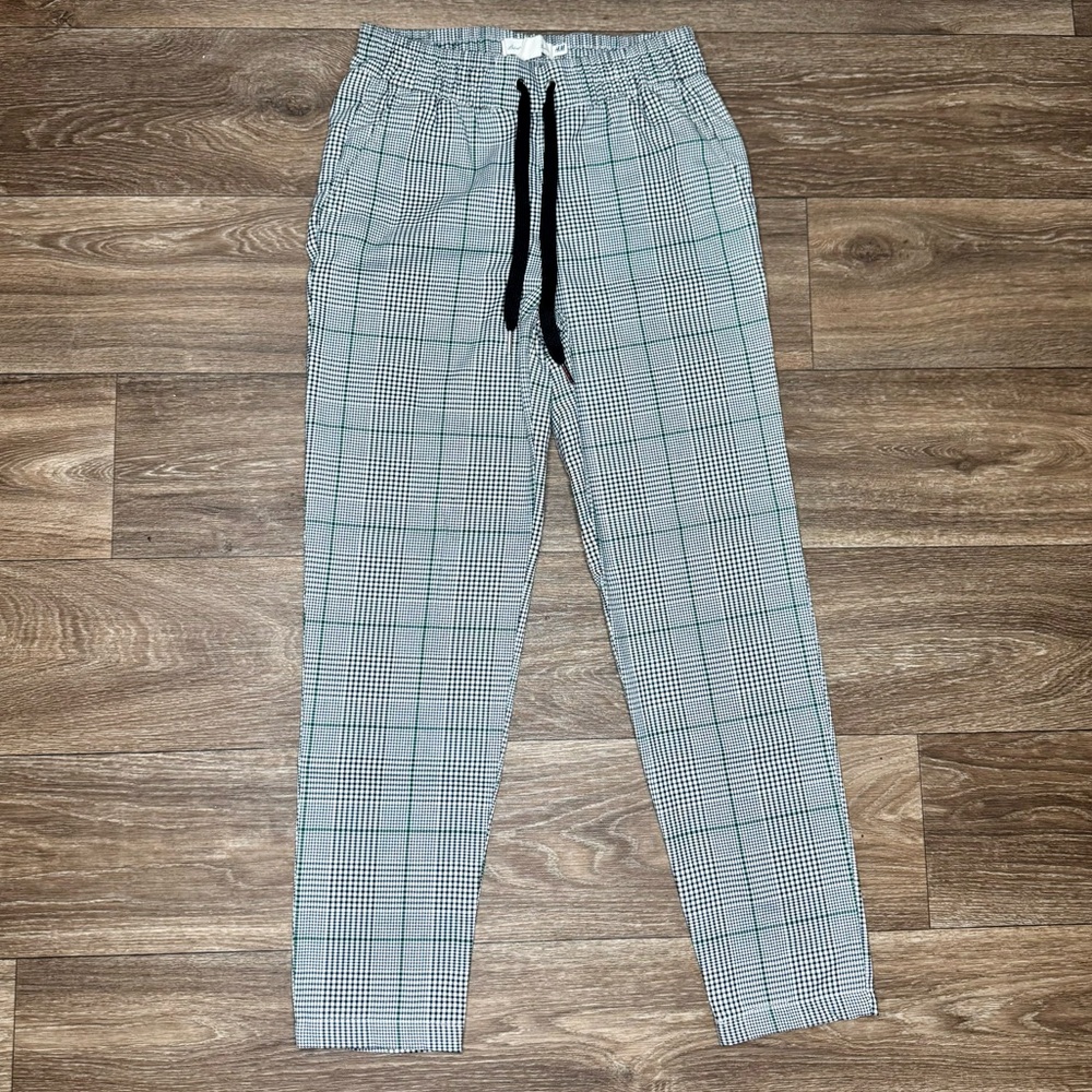 H&M Black and White Sweatpants Joggers Men’s Size 32
